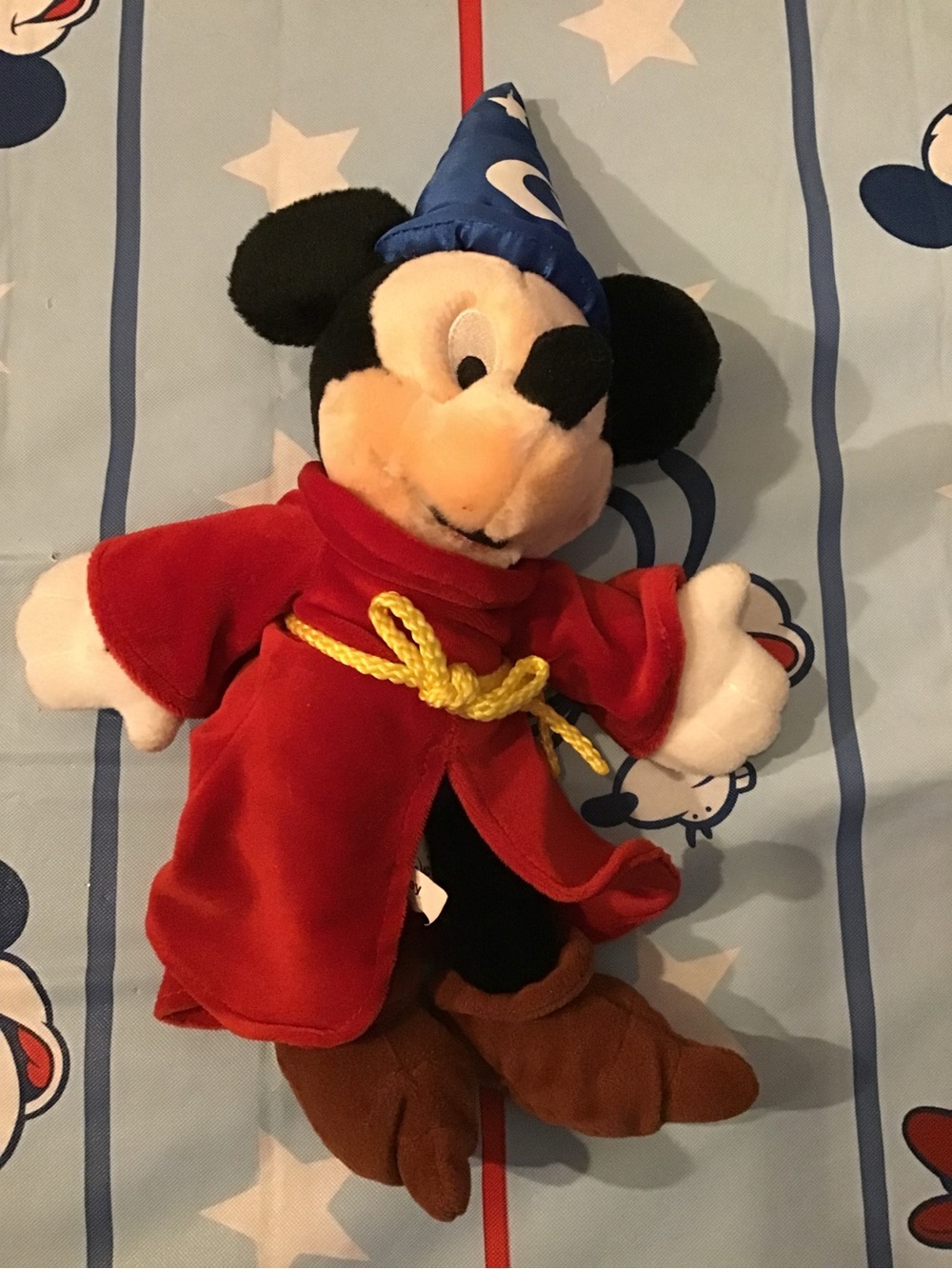 Disney Mickey Mouse fantasia sorcerer 13” plush